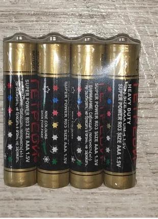 Батарейка ааа гетреди r03 1.5v 4 шт/уп. цена за упаковку.