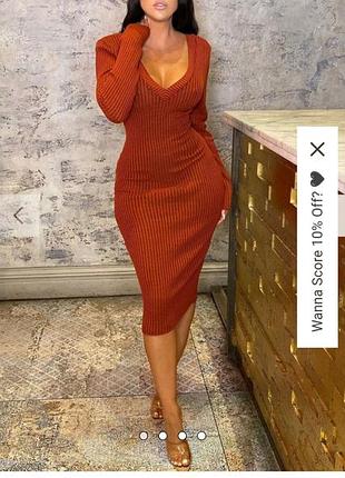 Сукня міді тепла