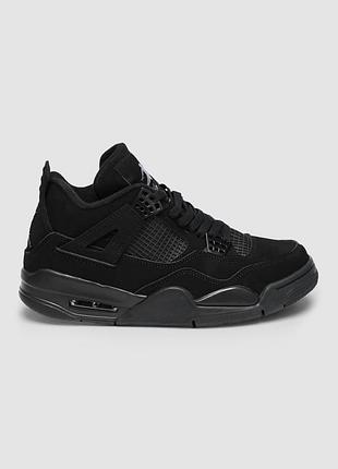 Кросівки nike air jordan retro 4 black cat