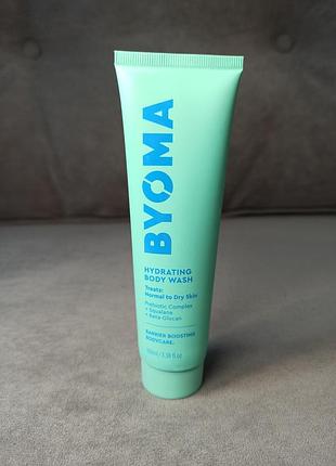 Увлажняющий гель для душа byoma hydrating body wash 100ml