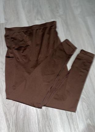 Лосини для вагітних, шоколадного кольору, гарно тягнуться, підійдуть з 6 місяця і до кінця вагітності, без жодних дефектів, розмір ххl