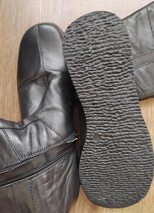 Сапоги кожаные женские