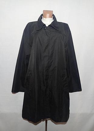 Плащ чоловічий чорний з водовідштовхуючим і вітронепродувним покриттям зсередини розмір 4xl 5xl недорого