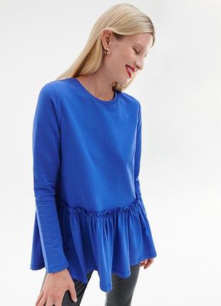 Кофтинка синя reserved лонгслів