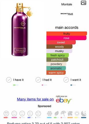 Montale dark purple, оригінал 3