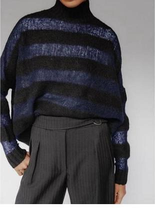 🖤свитер прозрачный в полоску женский zara🖤