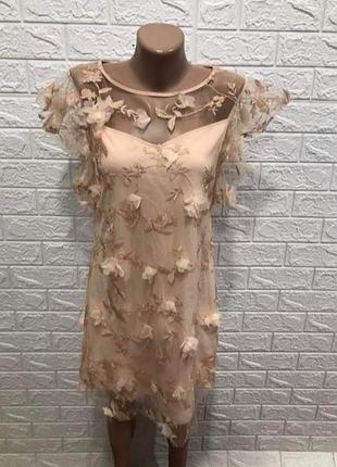 Красивая сквозня сетка, платье