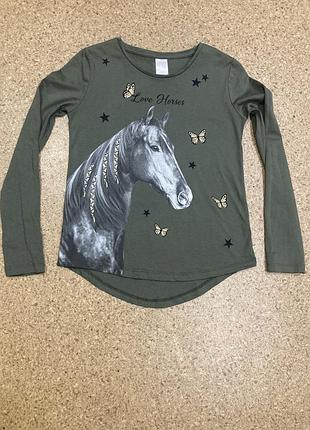 Лонгслив, c&a, лонгслів, кофта, кофточка, лонгслів з лошадкою, кофтинка,