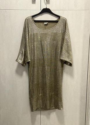 Сукня туніка золотиста р. м бренд sainttropez