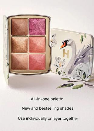 Багатофункціональна палетка для макіяжу обличчя hourglass ambient lighting edit unlocked palette у відтінку swan