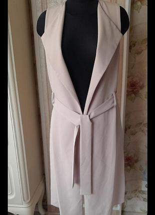 Желет женский, удлиненный под пояс