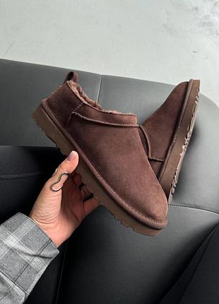 Уггі ugg classic micro boot brown