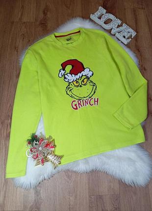 Новорічна флісова піжама кофта грінч розмір м