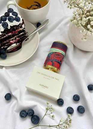 Духи унисекс one umbrella for two от flora уголku / белый рис чай черная смородина 🍁 пробник 2мл