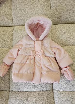 Тепленька куртка для дівчинки 68 розмір