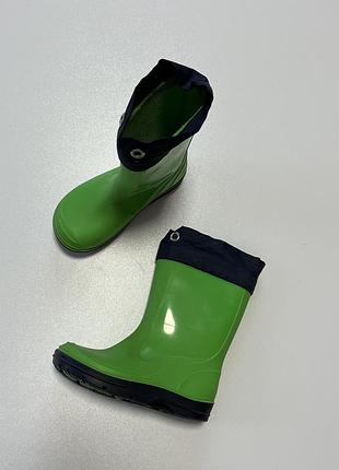Салатові гумові чоботи 24 розмір, чоботи 24 розмір