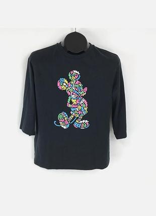 Футболка с принтом микки мауса disney x uniqlo mickey mouse