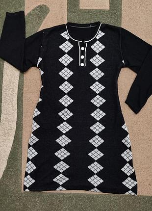 Платье платье платье платье сарафан женское недорогое теплое в рубчик зимняя м, л размер 44,46