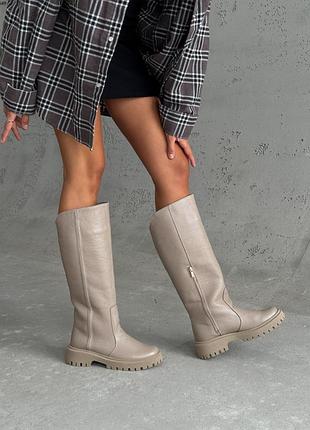 Стильные женские сапоги трубы деми/зима в наличии и под отшив 💛💙🏆