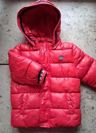 Червоний пуховік зимова куртка mayoral