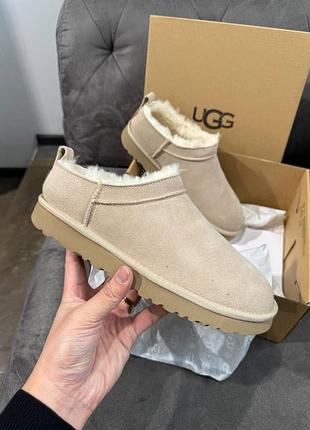 Ugg classic micro бежеві