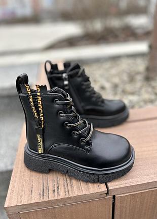 Осінні черевики на дівчинку ботинки сапоги осенние на флисе на флісі черевики