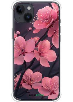 Чохол на iphone 14 plus пурпурова сакура "6075sp-2645-7673"