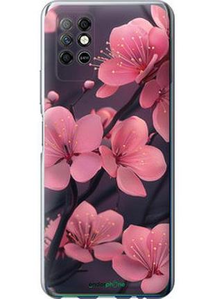 Чохол на infinix note 8 пурпурова сакура "6075u-2710-7673"
