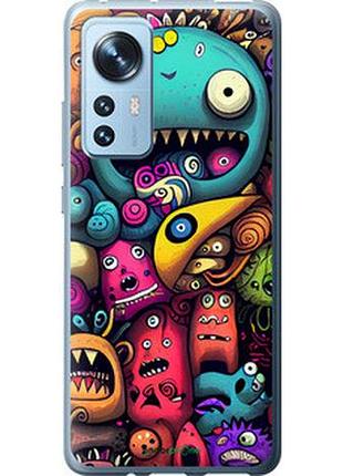 Чохол на xiaomi 12 смішні монстри "5549u-2555-7673"