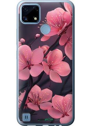 Чохол на realme c21 пурпурова сакура "6075u-2321-7673"
