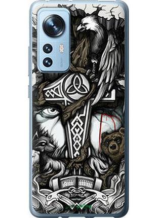 Чохол на xiaomi 12 тату вікінг "4098u-2555-7673"
