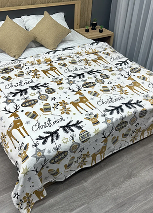 Покривало плед новорічний 150х210 см