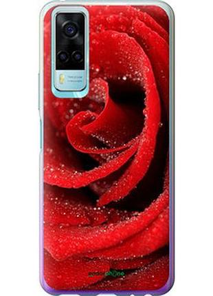 Чехол на vivo y53s красная роза "529u-2438-7673"