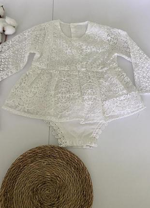 Мереживне боді на 9-12 місяців