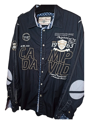 Бавовняна сорочка з довгими рукавами, рубашка camp david 
#2