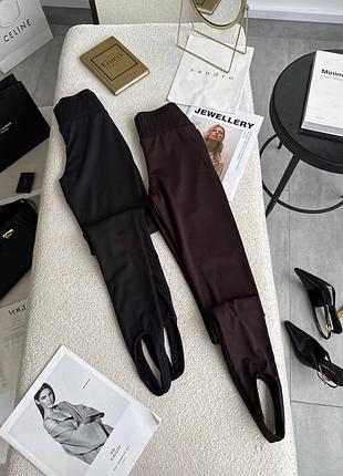 Лосіни зі штрипками на флісі