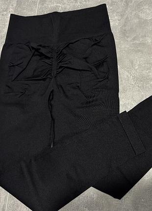 Лосини з пуш ап , однотонні гладкі лосини з push ap