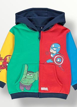 George худи на молнии с цветным блоком marvel