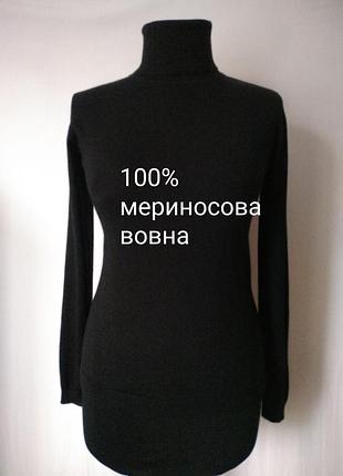 Мериносовый свитер-гольф 100% merino giada italy