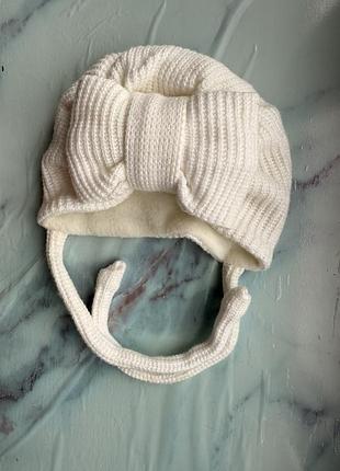 Шапка-тюрбан осінь-весна 0-3 місяці