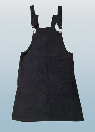 Универсальный черный сарафан / платье-комбинезон