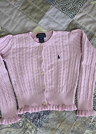 Светрик polo ralph lauren для дівчинки 4 роки рожевий