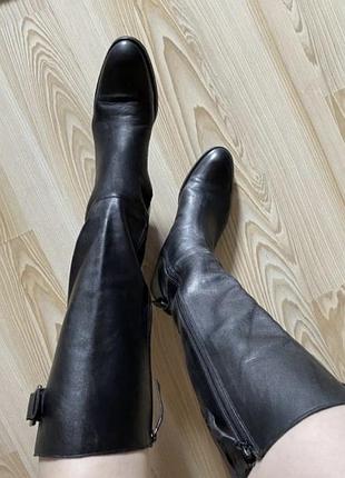 Полностью кожаные базовые сапоги осень весна 41 р