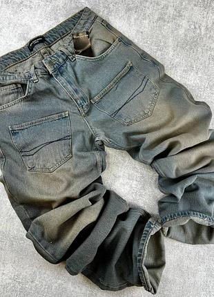 Джинсы мужские голубые синие