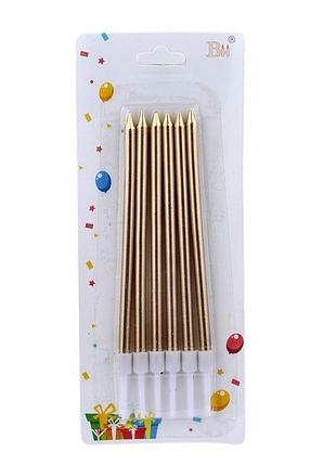 Набір святкових свічок (6 шт.) - декоративні свічки для урочистостей, весіль і романтичного декору