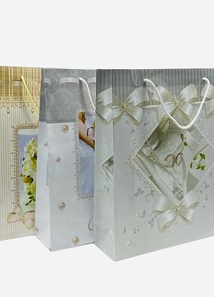 Пакунок «торт» для подарунків, 24×18×7 см, паперовий, святковий