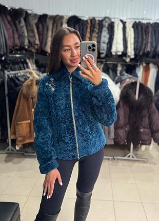 Натуральна дублянка астраган каракульча