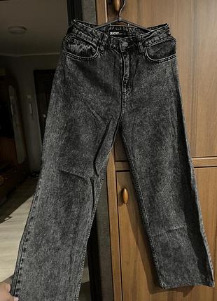 Джинси труби графіт