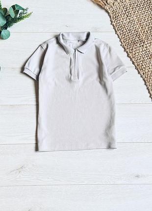 🌿поло  next на 6/7 р колір з оливковим відтінком ціна -150 г