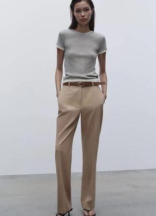 Бежеві брюки zara